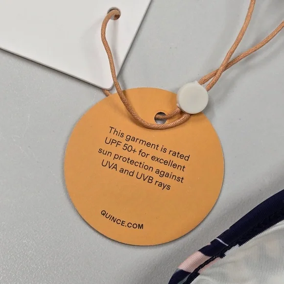 NWT QUINCE Tankini Swimsuit Flamingo Palm Kid Girls Size 10 6931 - Picture 9 of 10